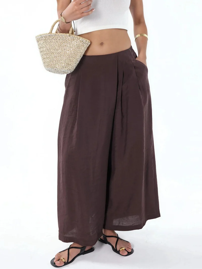 HICCUP Modal Touch Wide Leg Palazzo Pants