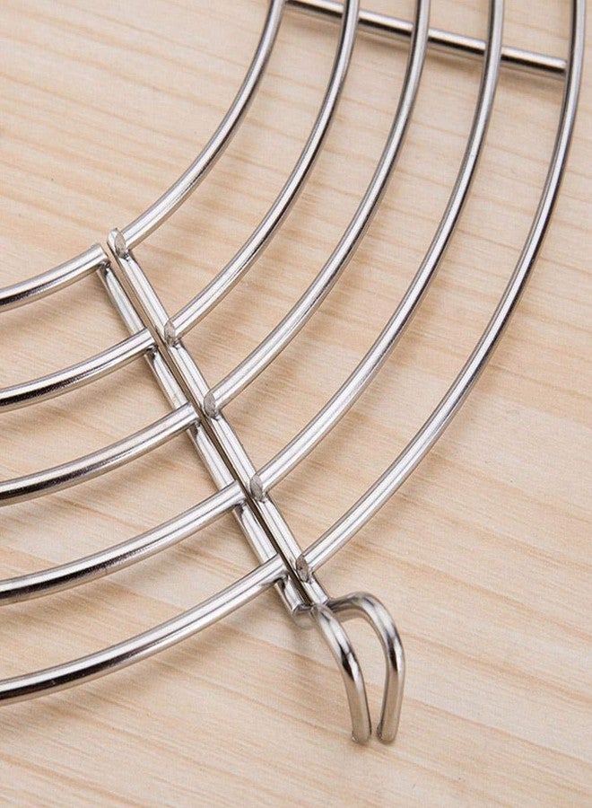 GOTOTOP Wok Rack Oil Strainer Stainless Steel Drain Oil Rack Food Cooling Rack Steamer Rack Kitchen Frying Rack for Fry Pan Drainer Rack Fried Chicken(L) 6.3 x 13.2in - Image 5