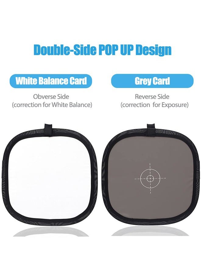 RENIAN Small Grey White Balance Card 18% and Grey Reference Reflector Board with Carrying Bag Photography Card Custom Calibration Camera Checker Video, DSLR and Film - Image 2