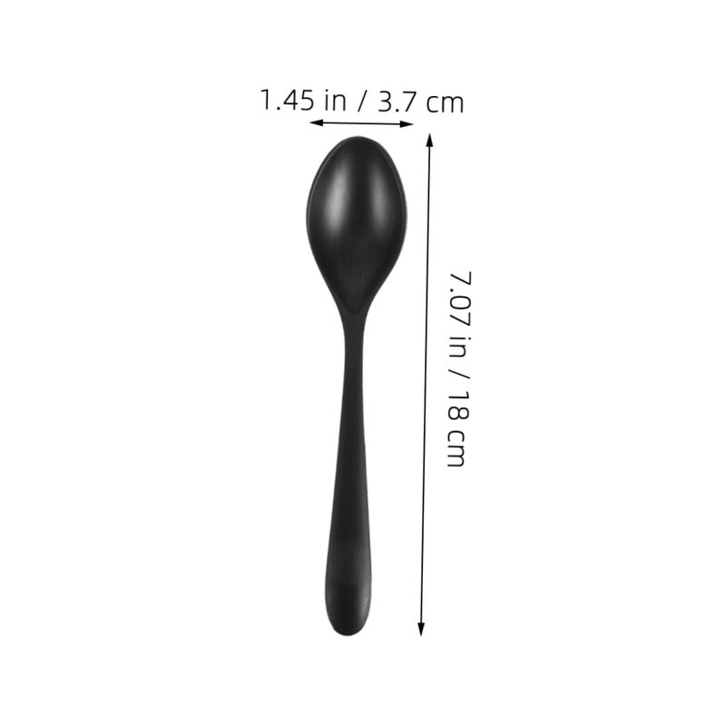 Ergonomic Handle Plastic Ramen Spoons 4 Pack Matte Finish For Soup And Noodles - Image 3