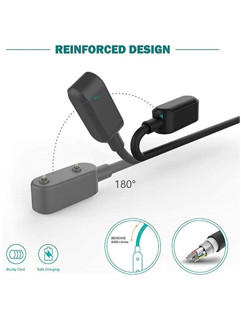 "USB Charging Cable and Dock Stand for Huawei Band 6 Smartwatch - Black" - Image 3