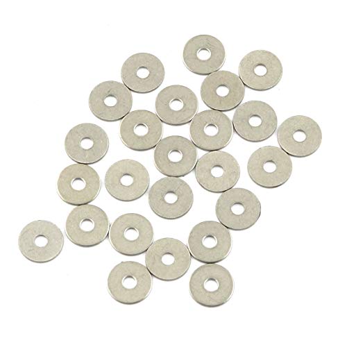 PZRT 40pcs M3 304 Stainless Steel Flat Washer Adjustment Hardware Fitting Accessories Metal Gasket for Bolts & Screws - Image 1