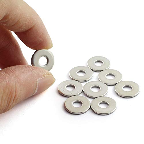 PZRT 40pcs M3 304 Stainless Steel Flat Washer Adjustment Hardware Fitting Accessories Metal Gasket for Bolts & Screws - Image 2