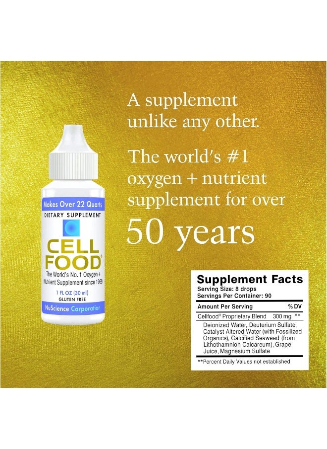 Cellfood Liquid Concentrate, 1 Fl Oz - Oxygen + Nutrient Supplement  - Image 2