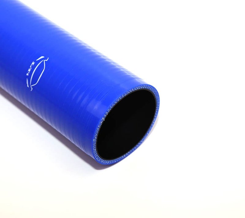 TenkeAuto 12" Long High Performance 4-Ply Reinforced 2.75" ID Straight Coupler Silicone Hose Turbo/Intercooler/Piping (BLUE 2.75'') - Image 3