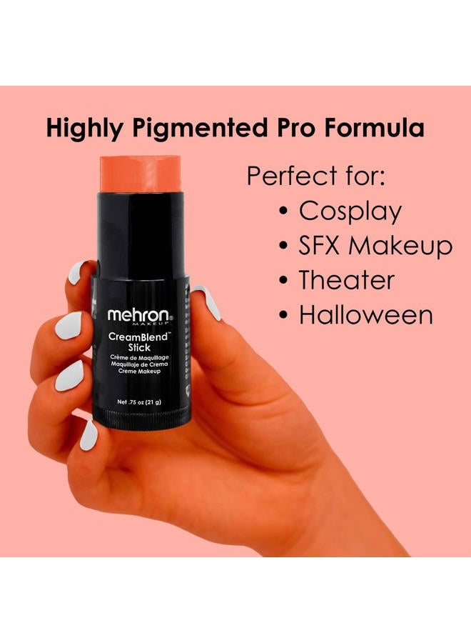 mehron Makeup CreamBlend Stick | Face Paint, Body Paint, & Foundation Cream Makeup | Perfect for Halloween .75 oz (21 g) (Auguste) - Image 3