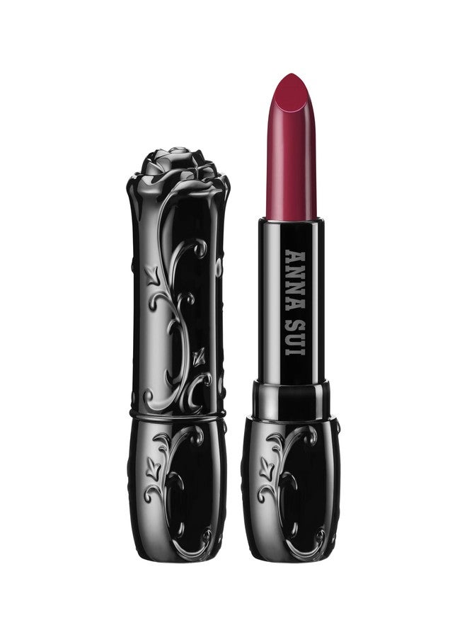 ANNA SUI Lipstick, 201 Royal Grape, Purple Lipstick, Hydrating Satin Lip Color, Vibrant One Stroke Pigment, Smooth Even Application, Plumping Shine Effect, Moisturizing Botanical Oils, Long Lasting Comfortable Wear, 0.12 oz