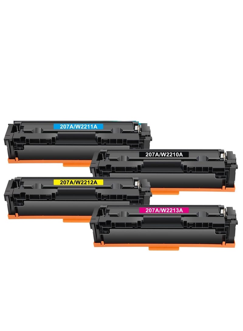 برينتكو متوافق مع خرطوشة حبر HP 207A بديلة لطابعات HP 207A 207X Color Laserjet تعمل مع Pro MFP M283fdw M255dw M282nw M283fdn M255nw W2210A W2211A W2212A W2213A حبر - أسود سماوي أصفر أرجواني - Image 3