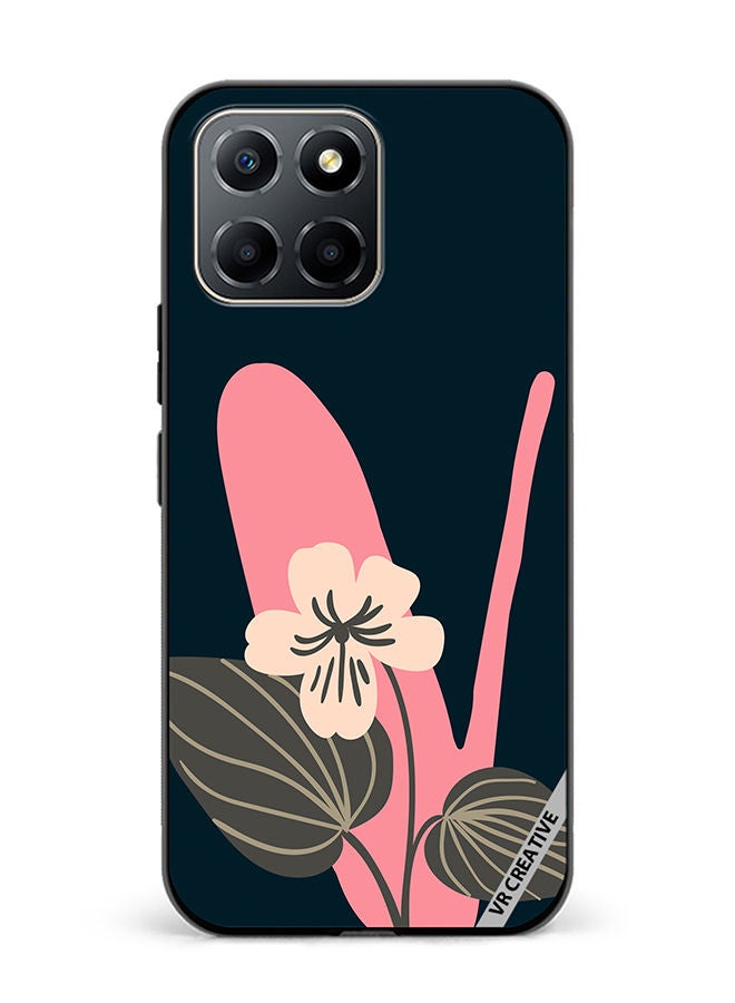 VR CREATIVE Protective Case Cover For Honor X6 Alphabet V Design Multicolour - Image 1