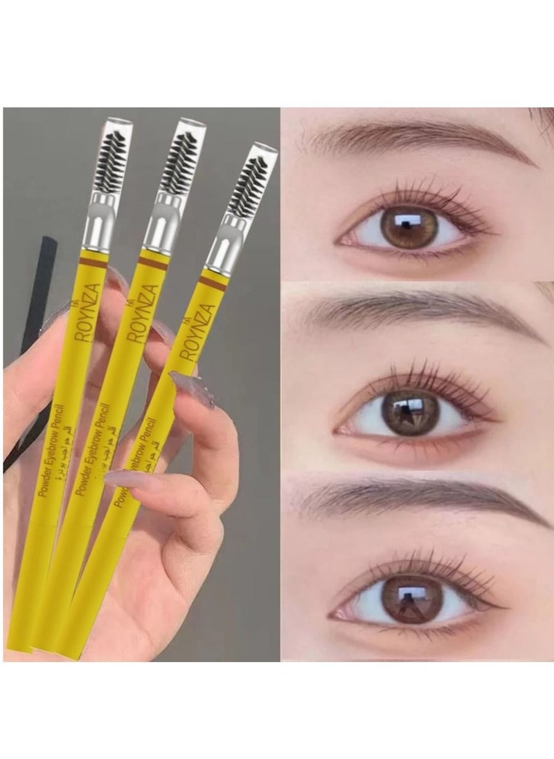 ROYNZA - Eyebrow pencil dark brown powder waterproof - Image 1