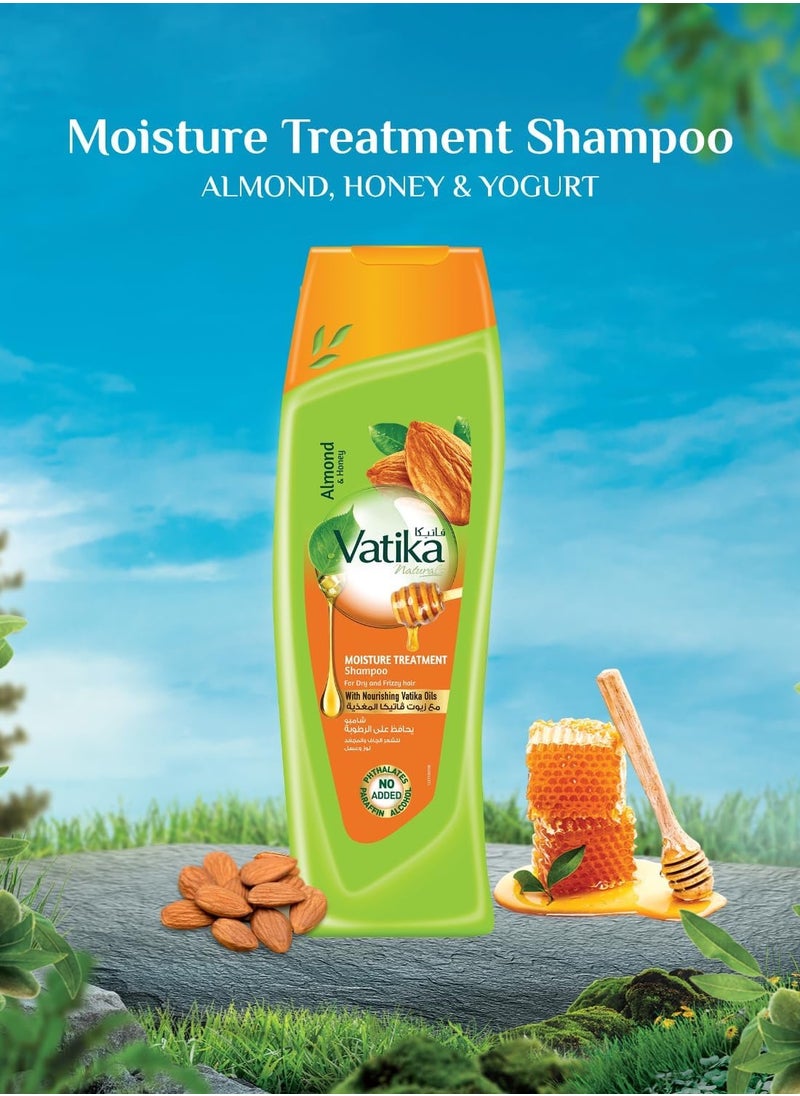 VATIKA Vatika Naturals Volume & Thickness Shampoo - 2 x 400 ml | Enriched with Coconut & Castor Extracts | For Thin & Limp Hair | With Nourishing Vatika Oils | Super Value Pack of 2  - Image 2