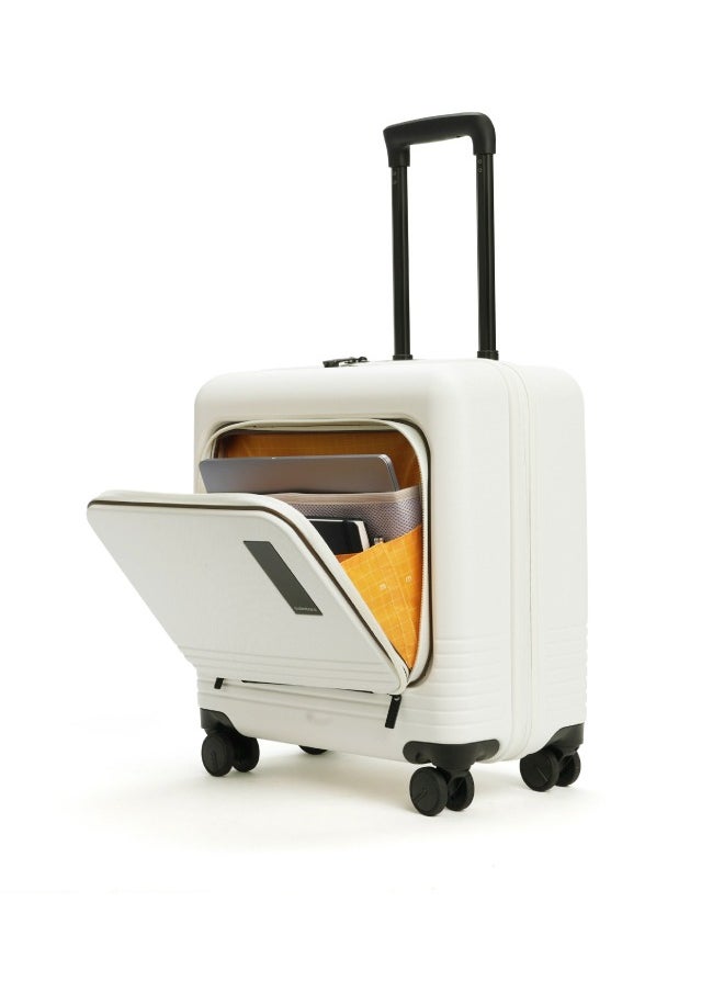 MOKOBARA The Cabin Overnigher Luggage Small Poly-Carbonate Hard Sided 8 Hinomoto Wheels Cabin Suitcase Trolley (White) - pzsku/Z912A062590D94E72AB27Z/45/_/1733903080/54be5729-cbf4-46ba-a51f-068aa917e15d