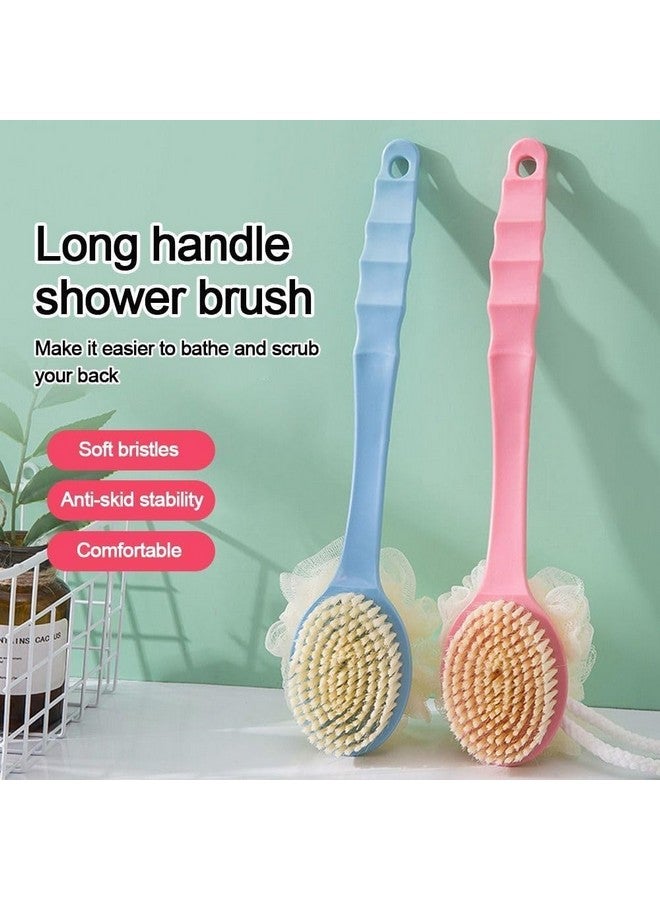 LEDHOLYT 2 IN 1 Loofah with handle Body Brush,Bath shower Brush & Loofah Back Scrubber - Image 4