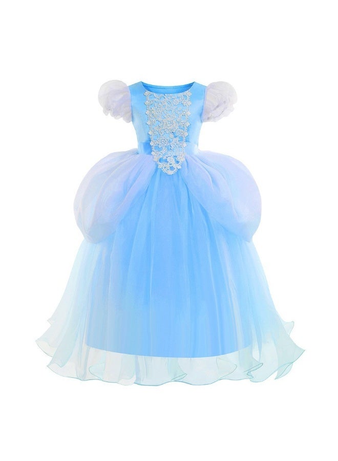 NIBEMINENT Cinderella princess dress, Cinderella Ball dress, girls' sequined tulle dress - Image 1
