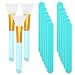 Patelai 15 Pieces Reusable Stir Sticks Sets Include 12 Pieces Resin Stirring Makeup Sticks and 3 Pieces Silicone Epoxy Brushes for Mixing Resin Epoxy Liquid Facial Cover Paint Making DIY(Blue) - Image 2