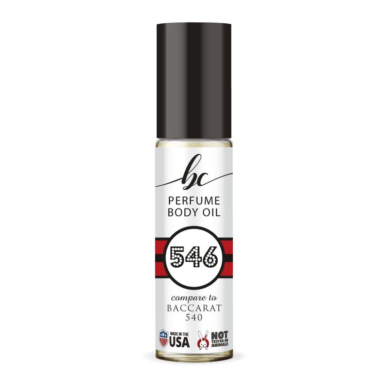BIOCURA BC Perfume 546 Inspired by Baccarat 540 For Women  Men Replica Fragrance Body Oil Dupes AlcoholFree Travel Size Long Lasting RollOn 03 Fl Oz10ml