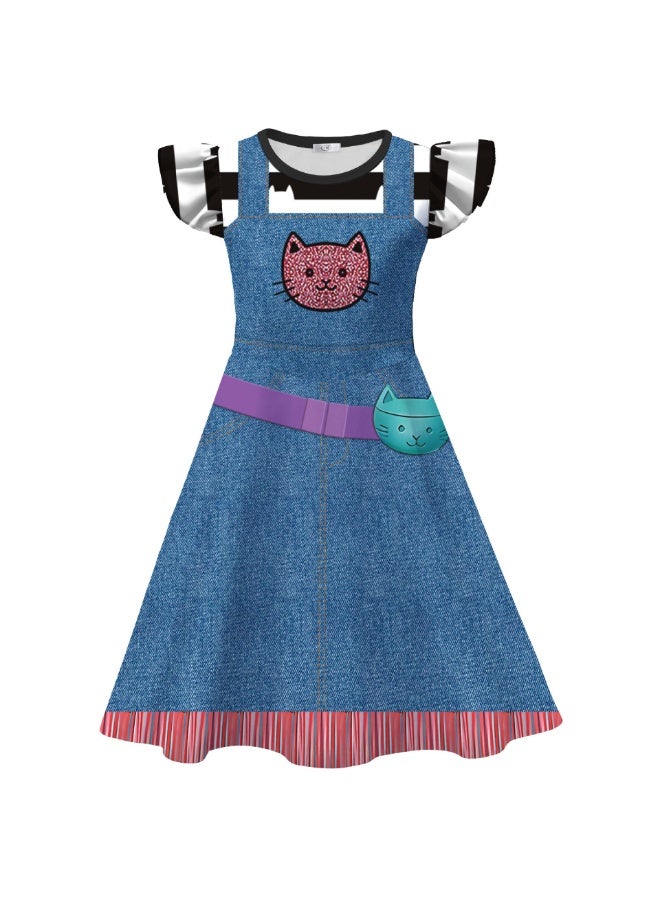 general Gabby's Dollhousey Cosplay Skirt Girls Feifei Sleeve Dress Princess Dress - Image 1