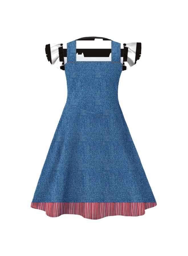 general Gabby's Dollhousey Cosplay Skirt Girls Feifei Sleeve Dress Princess Dress - Image 2