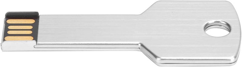 ZJchao Flash Drive Keychain, Thumb Drive USB Memory Disc USB Flash Drive Hard Drives with Key Shape USB Flash Drive for Computer Use Silver (8GB) - Image 5