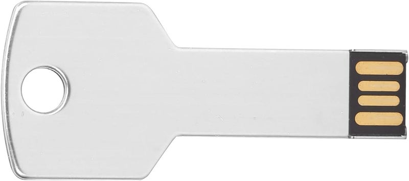 ZJchao Flash Drive Keychain, Thumb Drive USB Memory Disc USB Flash Drive Hard Drives with Key Shape USB Flash Drive for Computer Use Silver (8GB) - Image 4