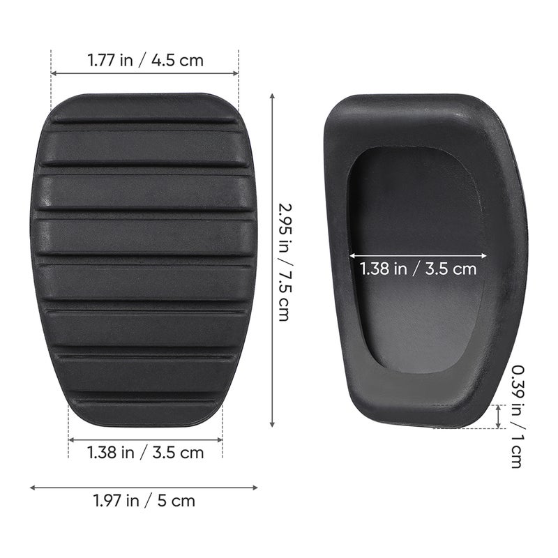10 pcs Clutch Pedal Rubber Car Clutch Pedal Auto Pedal Covers Pedal Pad Cover Pedal Cover Car Clutch Pedal Repair Clutch Rubber Pedal Clutch Pedal Pad For Car - Image 2