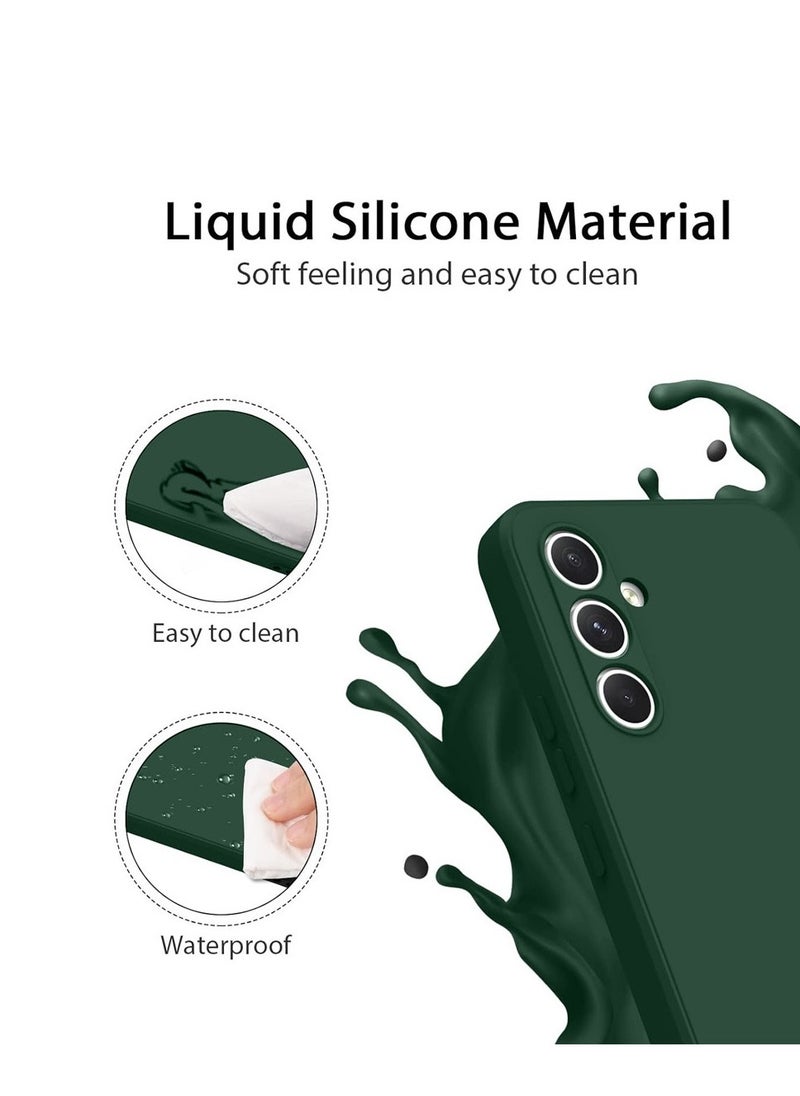 Techie Stylish TPU Silicone Back Cover Case for Samsung Galaxy A55 – Slim Fit Design, Smooth and Soft – Dark Green  - Image 5