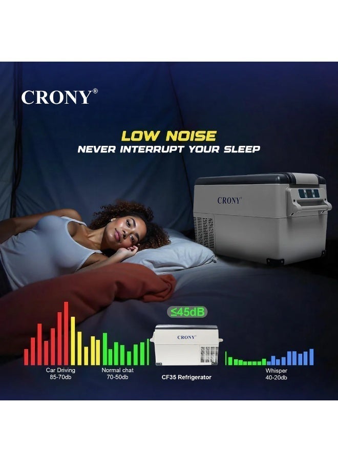 CRONY CF45 45L Portable  Car Refrigerator camping freezer electric cooler best - Image 3