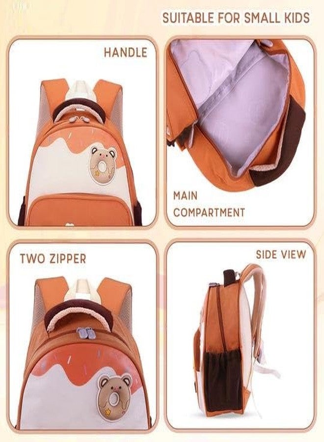 براند كونكور حقائب مدرسية للأطفال من ماركة كونكر يونيكورن، مناسبة لطلاب المرحلة الابتدائية من الجنسين، حقيبة ظهر كرتونية على شكل يونيكورن، حقيبة كتف مزدوجة للأطفال من عمر 6-7-8 سنوات، مقاومة للماء (دب مع نحلة برتقالي). - Image 5
