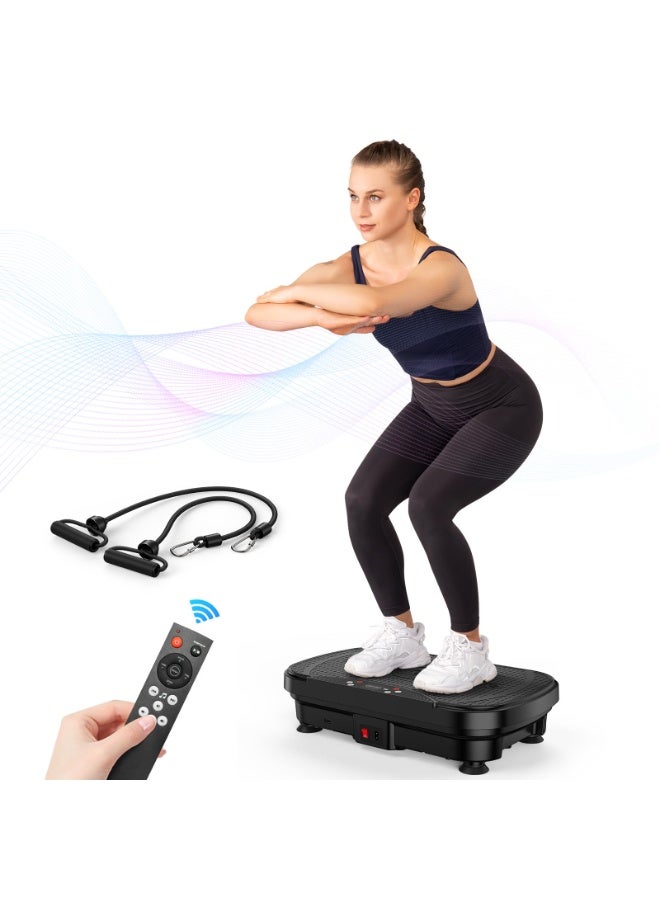 MERACH Vibration Plate Exercise Machine, Vibration Plate Lymphatic Drainage, Vibrating Plate Exercise Machine with Bluetooth and LED Display, Workout Equipment for Women Men Home - Image 2
