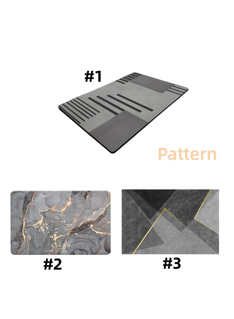 NOVOLAN Bath Mats Bath Rugs Diatomaceous Earth Bathroom Floor Mat Toilet Non-Slip Foot Mat Door Step Foot Mat Bathroom Quick-Drying Absorbent Mat Toilet Door Scrub Mats Multiple Size (#1) - Image 4