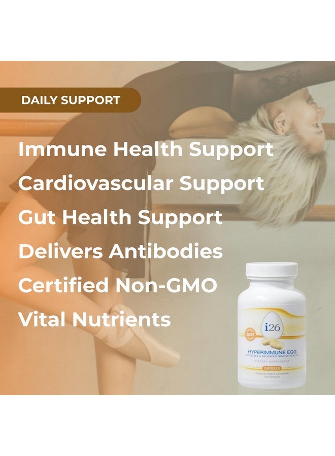 youngevity كبسولات يانغيفيتي i26® هايبر إيميون البيض - دعم المناعة والهضم - مكمل مسحوق البيض هايبر إيميون - غير معدّل وراثيًا، خالي من الغلوتين، خالي من اللاكتوز، 135 كبسولة - Image 4