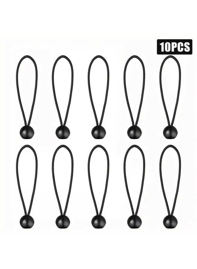 50pcs 8in White Heavy Duty Latex Ball Bungee Cords Outdoor Camping Tarp Fasteners - Image 3
