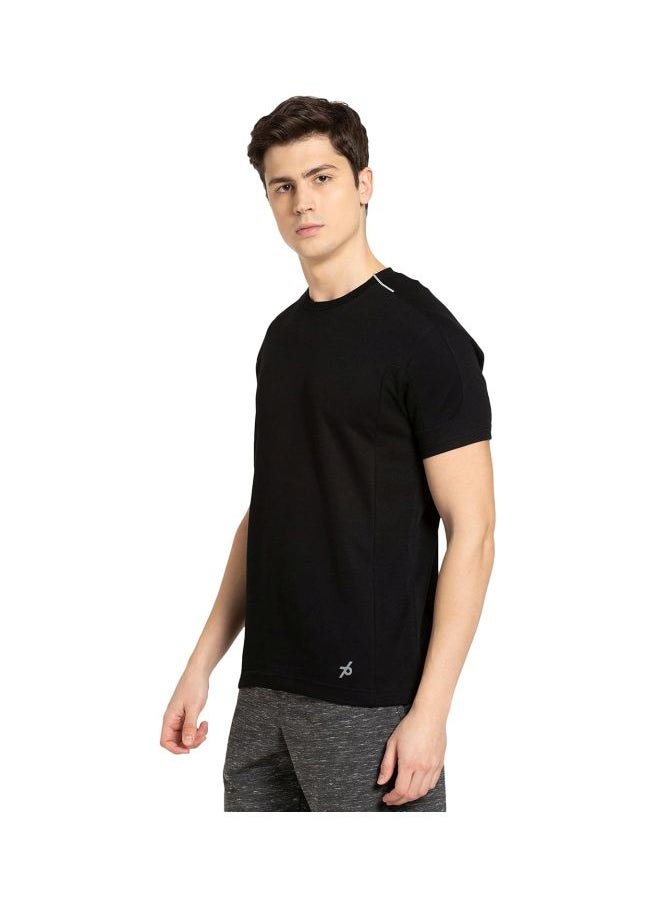 JOCKEY - Jockey MV01 Men Super Combed Cotton Blend Solid Round Neck Half Sleeve T Shirt with Stay Fresh Treatment - Image 1