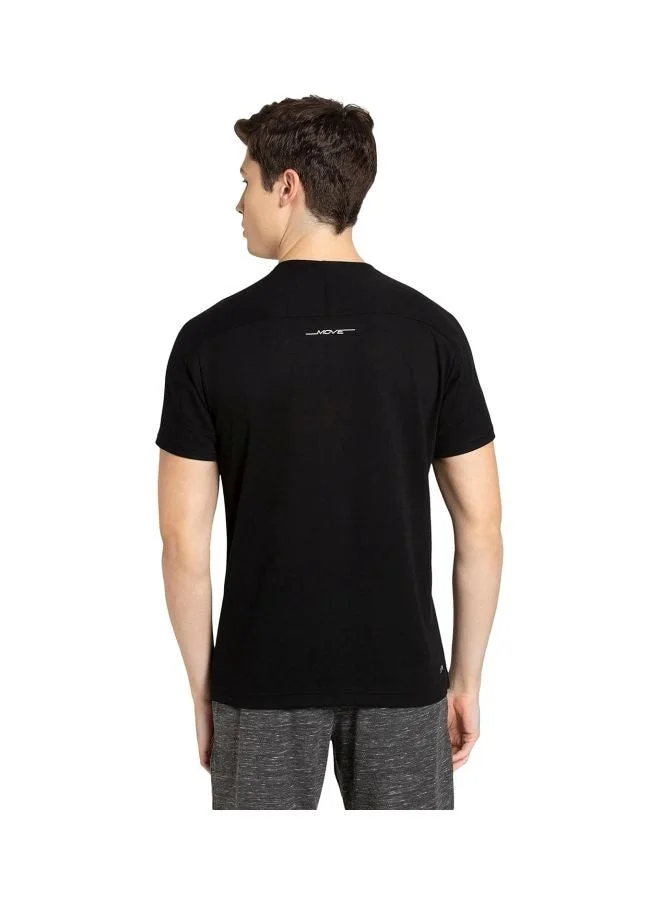 JOCKEY MV01 Men Super Combed Cotton Blend Solid Round Neck Half Sleeve T Shirt with Stay Fresh Treatment