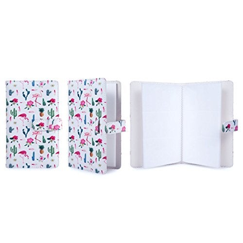 CAIUL Instax Square Wallet Photo Album, 80 Pockets Film Album, PU Leather Cover for Fujifilm Instax Square SQ10 SQ6 Camera (Flamingo) - Image 2