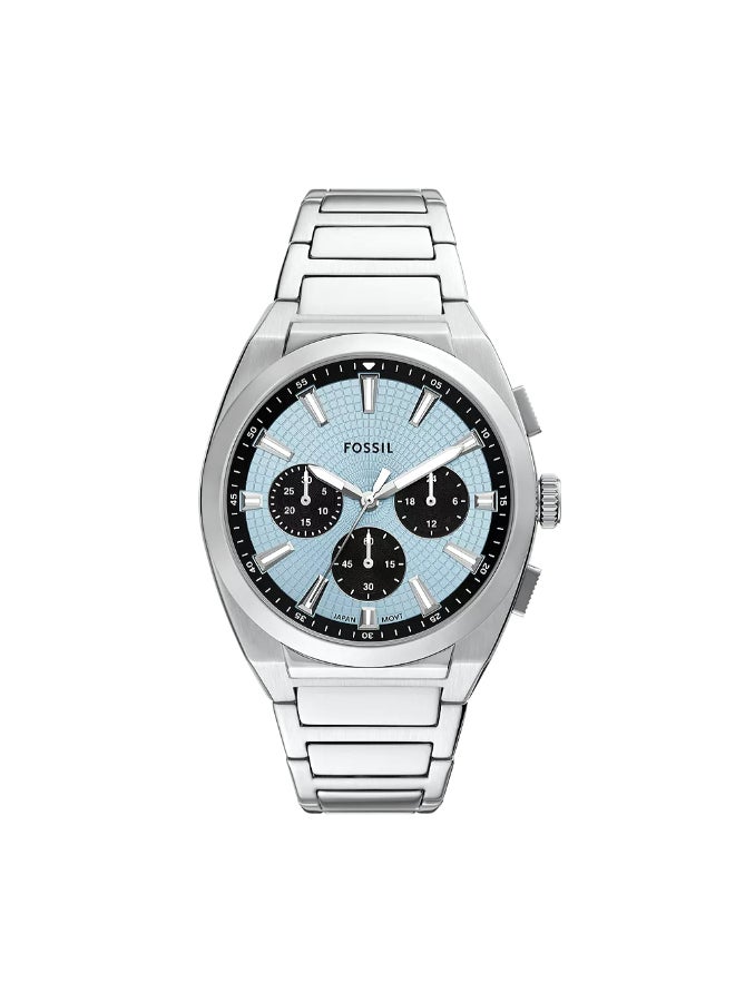FOSSIL Men Everett Chronograph Stainless Steel Watch FS6105 - 44mm - Image 1
