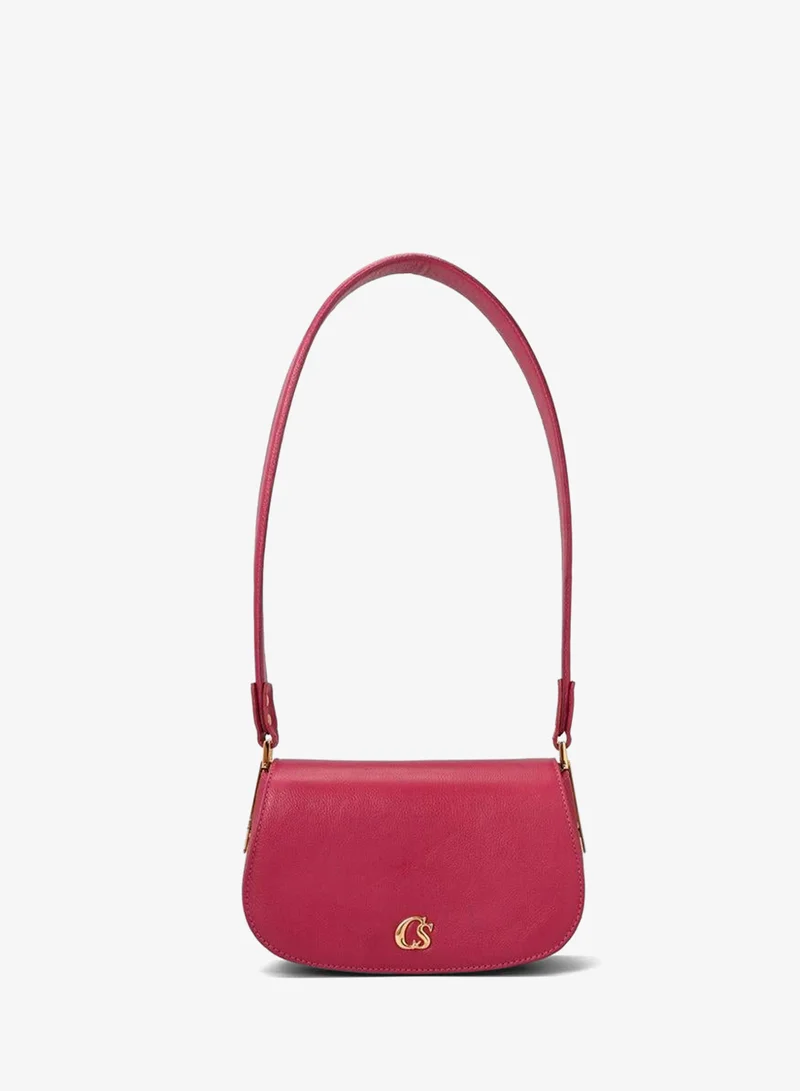 Carmen Steffens  Fuchsia Pink Shoulder Saddle Bag for Women | Best Price UAE