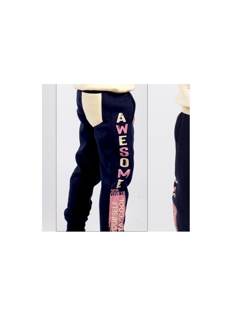 CHOiCE Kids' Tracksuit 84 Osim - Comfortable and Stylish for Sports and Everyday Wear beige color, code 162 - Image 2