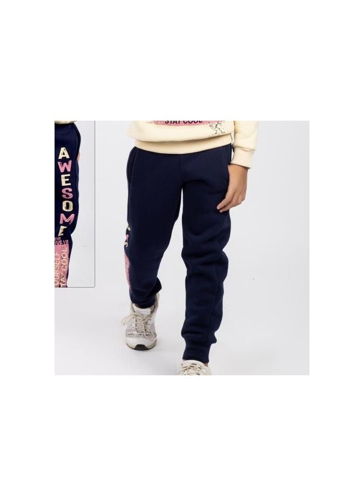 CHOiCE Kids' Tracksuit 84 Osim - Comfortable and Stylish for Sports and Everyday Wear beige color, code 162 - Image 3