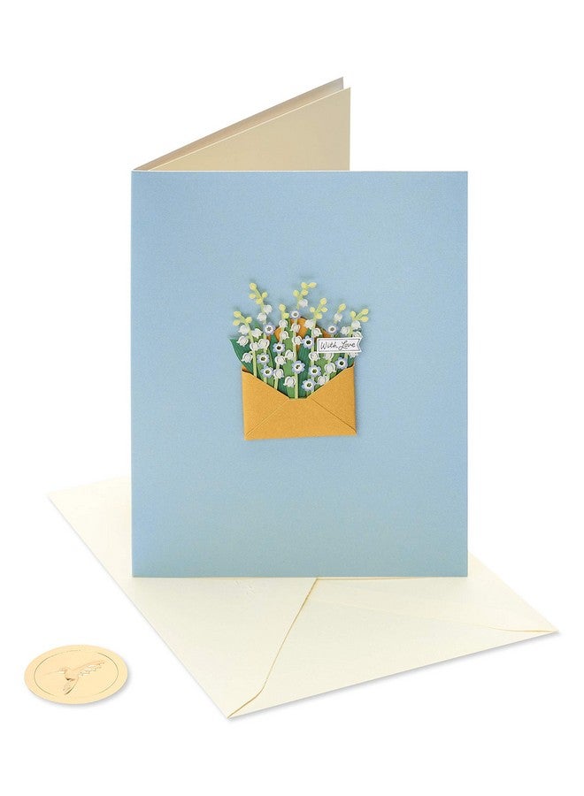 Papyrus Blank Card (With Love Flowers) - Image 4