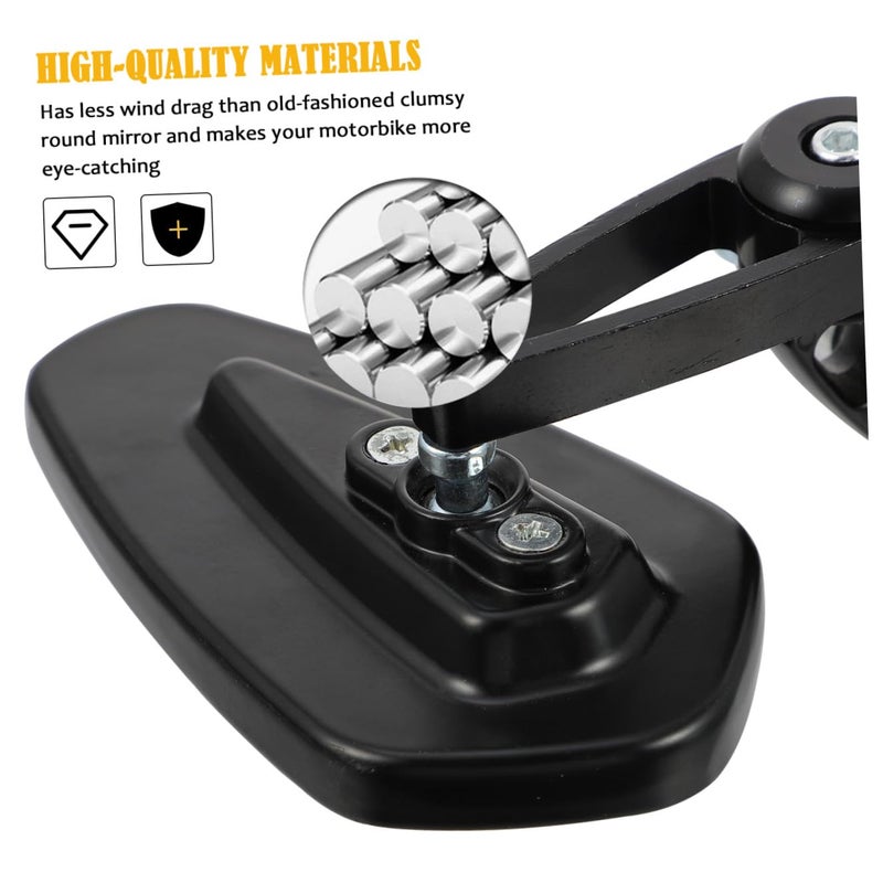 22mm CNC Aluminum Motorcycle Bar End Side Mirrors Universal Replacement Parts - Image 4