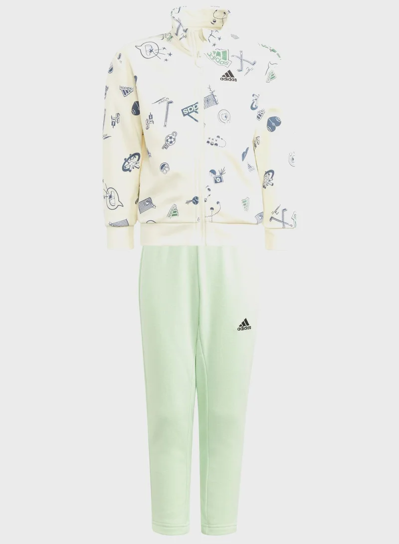 Adidas Little Kids Brand Luv Track Suit