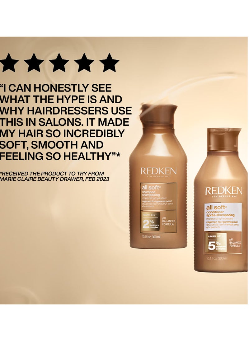 REDKEN - Redken All Soft Shampoo and Conditioner Set 300ml - Image 1