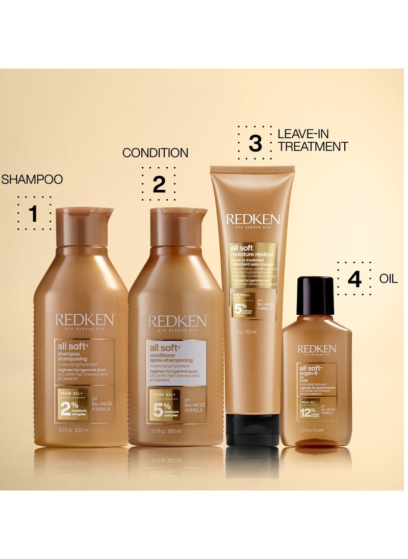 REDKEN - Redken All Soft Shampoo and Conditioner Set 300ml - Image 1