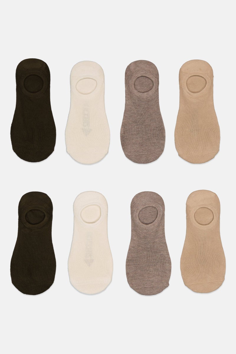 DOCKERS Men 8 Pairs Brand Logo Silicone Heel Grip Socks, Multicolor  - Image 4