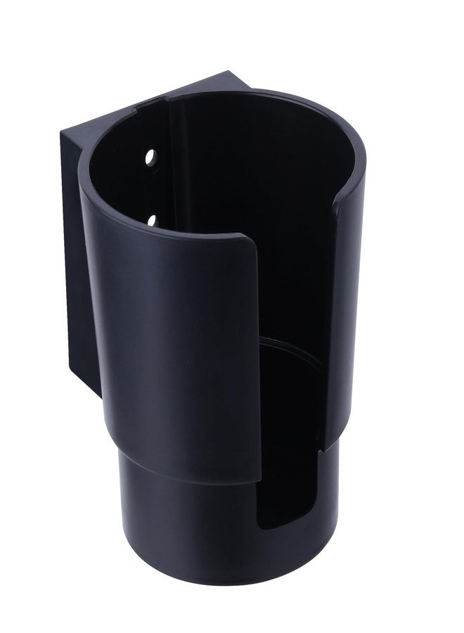 JAZBREY Universal Large Cup Holder Wall Mount, Heavy Duty Plastic Drink Holder for Boat Car Truck RV Bus Tractor Wall Wood, Vertical or Horizontal Mount, Fit Most Cups, Bottles, Cans, Tumblers Black Pack of 1 - Image 1
