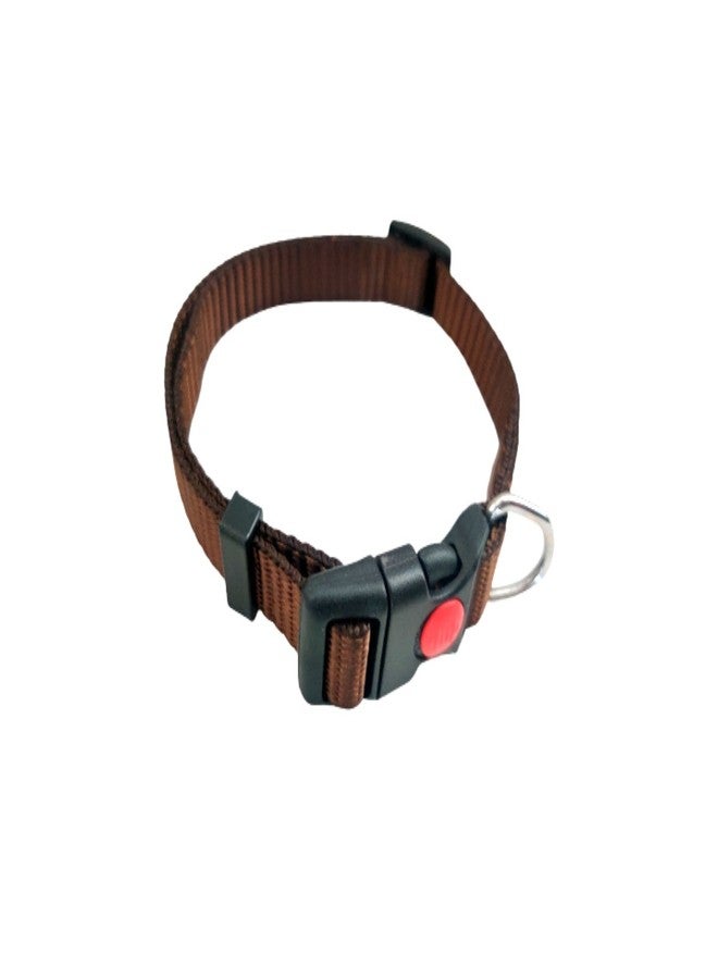 PawCloud Nylon Dog Leash and Collar Set, Large - Coffee Brown, 25mm - Image 3