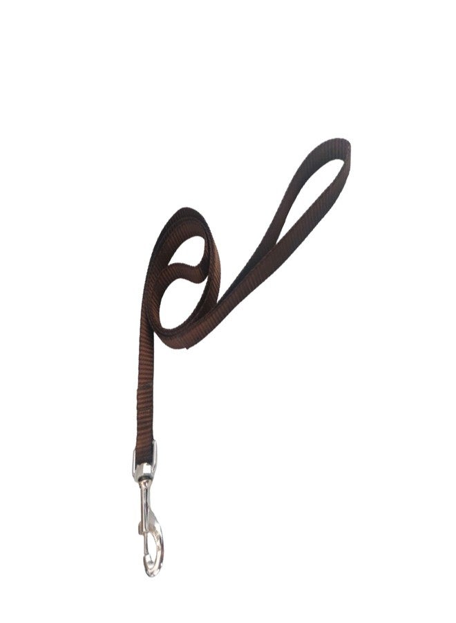 PawCloud Nylon Dog Leash and Collar Set, Large - Coffee Brown, 25mm - Image 4