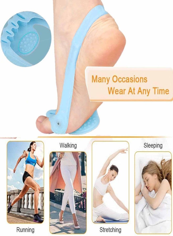 Mcvcoyh 4 Pieces Hammer Toe Spacers & Metatarsal Pads, (New Upgraded) Hammertoe Corrector Gel Toe Straighteners with 5 Separator Loops Crooked, Curled - Image 4