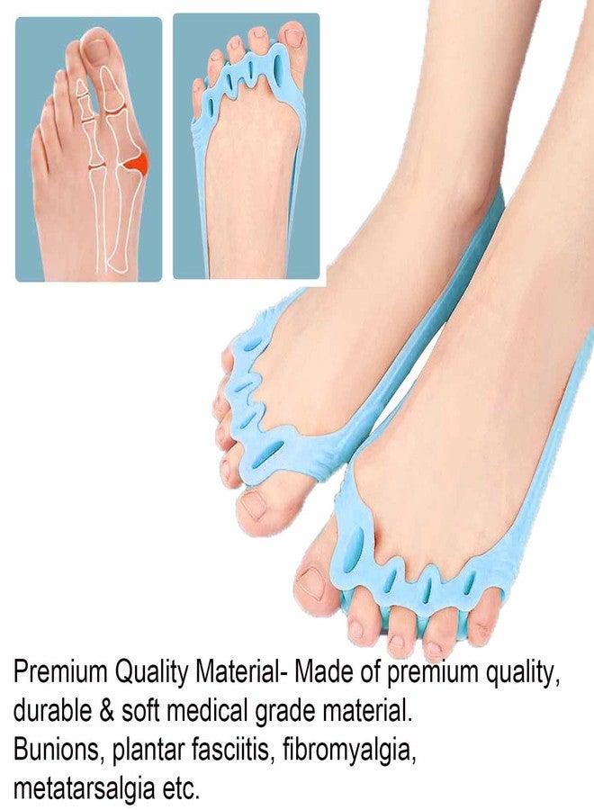 Mcvcoyh 4 Pieces Hammer Toe Spacers & Metatarsal Pads, (New Upgraded) Hammertoe Corrector Gel Toe Straighteners with 5 Separator Loops Crooked, Curled - Image 5